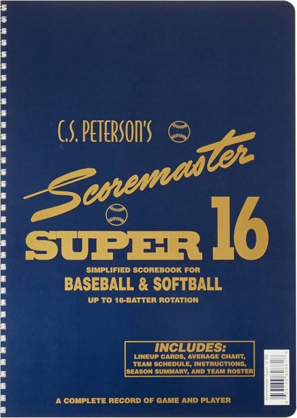 SUPER 16 BASEBALL/SOFTBALL SCOREBOOK