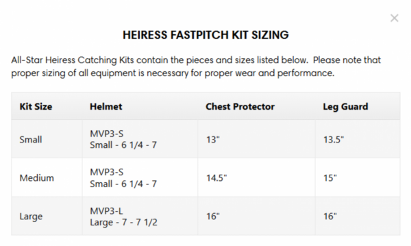 HEIRESS™ FASTPITCH CATCHING KIT - Image 2