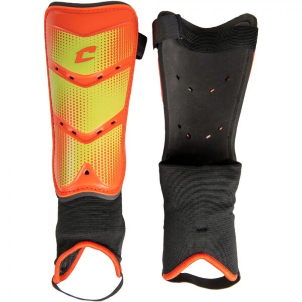 LEAGUE SOCCER SHIN GUARD MEDIUM FIRE RED